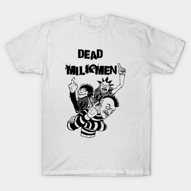 Punk Rock Man Of Dead Milkmen T-Shirt by samsa